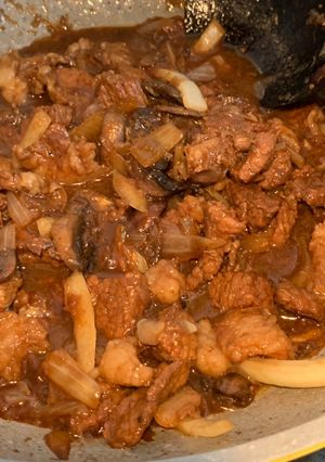 Foto resep Tumis Daging Sapi Saus Jamur