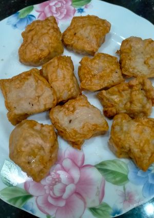 Hình của món Làm Chả lụa chiên từ mọc bằng NCKD.