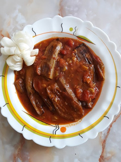 عکسی از دستور بادمجون گوجه