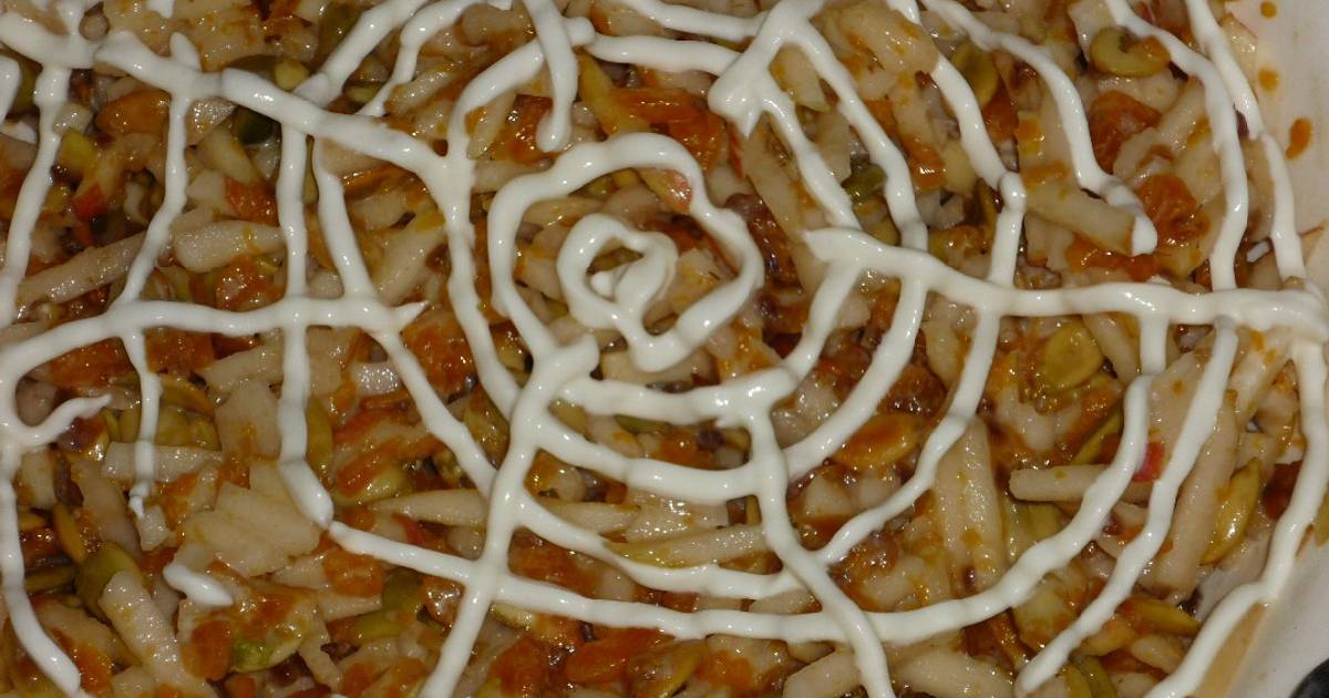 Салат паутинка рецепт с фото пошагово