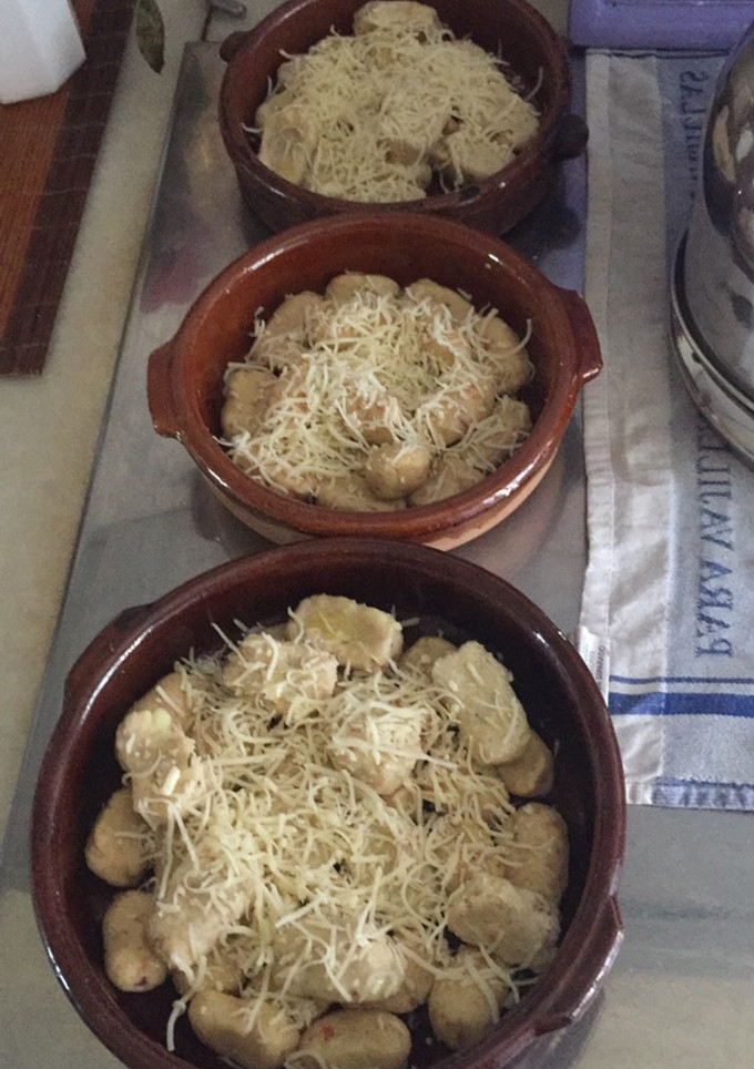 Una foto de Ñoquis de patata y jamón