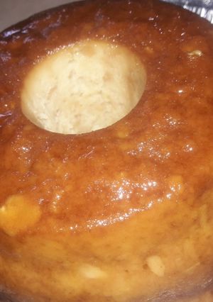 Una foto de Budín de pan con huevos