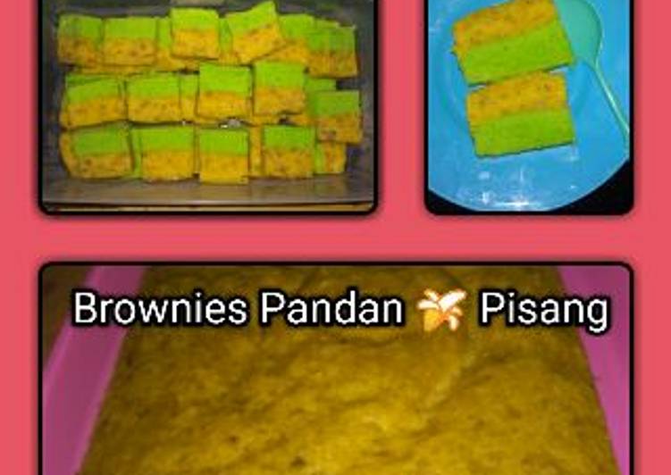 Brownies Pandan 🍌 Pisang