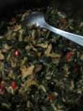 Tumis daun pepaya, daun katuk rebon (booster ASI)