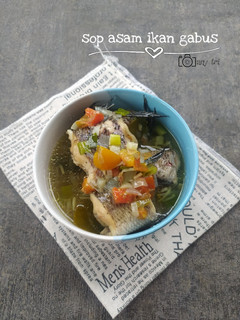 Foto resep Sop asam ikan gabus