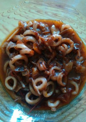 Foto resep Tumis Cumi Nano-nano (asem, pedes, manis)
