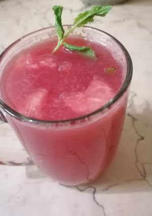 صورة لوصفة عصير البطيخ بارد يسرسح 🍉🍉🍉🍉