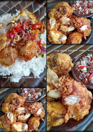 Foto resep Ayam Goreng Berempah (Sambal Matah)