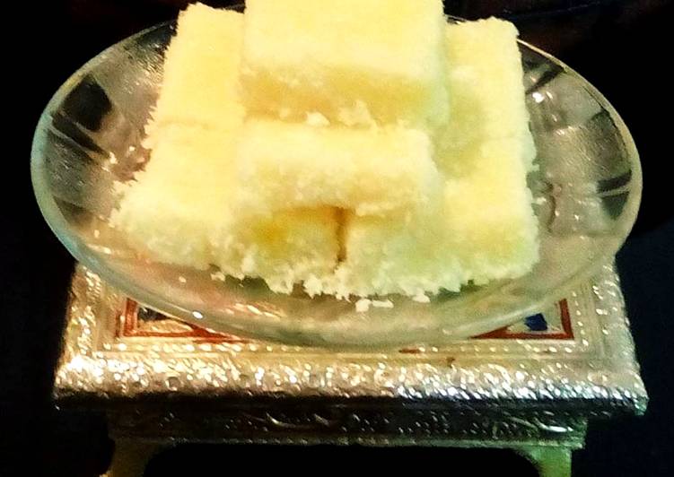 How to Prepare Quick Dry Coconut Burfi