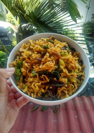 Foto resep Mie Telur Goreng Jamur Kuping