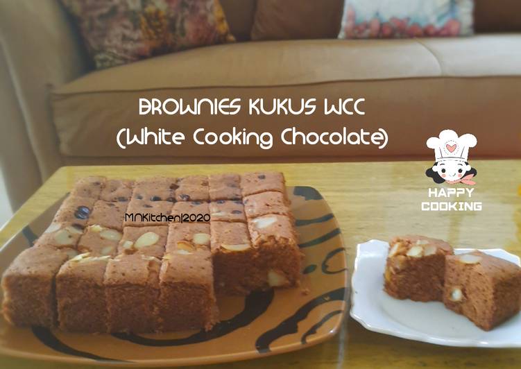 Bagaimana Menyiapkan Brownies Kukus WCC(white cooking chocolate) yang Lezat