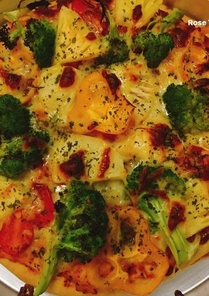 Hình của món Vegetable Pizza😍😋.
