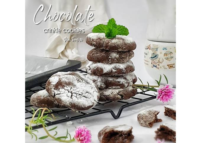 Langkah Mudah untuk Membuat 288. Chocolate Crinkle Cookies |巧克力饼干 yang Enak