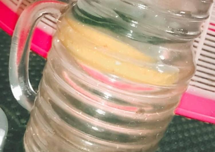 Cara Membuat Infused water lemon timun Anti Gagal