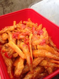 Foto resep Teri Basah Krispi Saus Padang