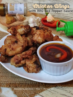 Foto resep Chicken Wings with BBQ Red Pepper Sauce