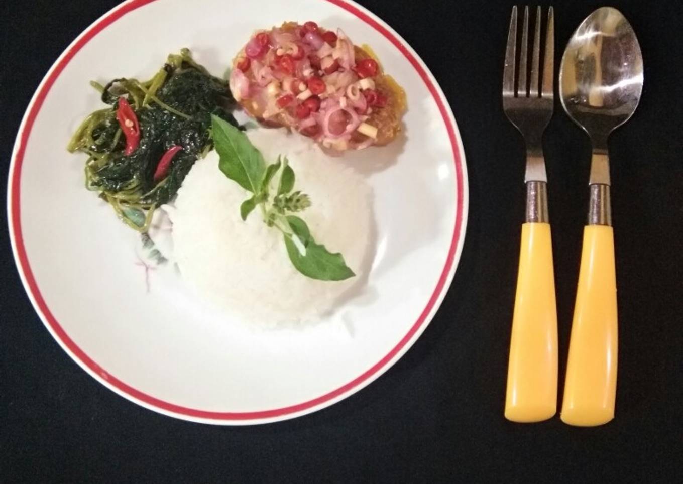 Ayam Jabrik dengan lada Matah