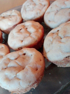 A picture of Vegan, banana muffins.