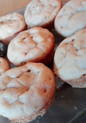A picture of Vegan, banana muffins.