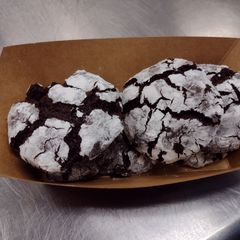A picture of Chocolate Crinkle Cookies.