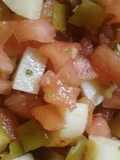 Ensalada de palmitos con tomate y ajíes