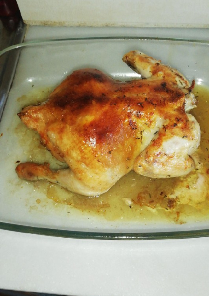 Una foto de Pollo asado al horno