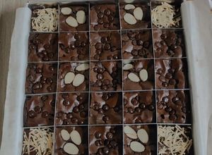 Foto resep Brownies Panggang Fudgy Shiny Crust