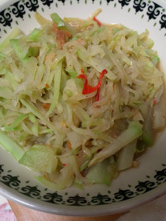 Foto resep Tumis labu siam ebi