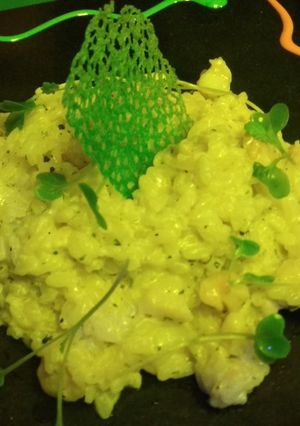 A picture of This is seafood resotto.