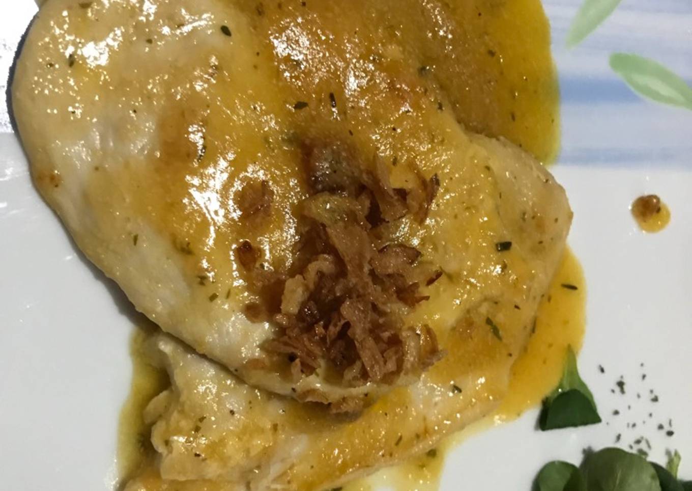 Pollo con salsa de naranja