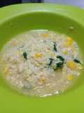 Cream Soup Bayam Jagung (MPAsi 11+)