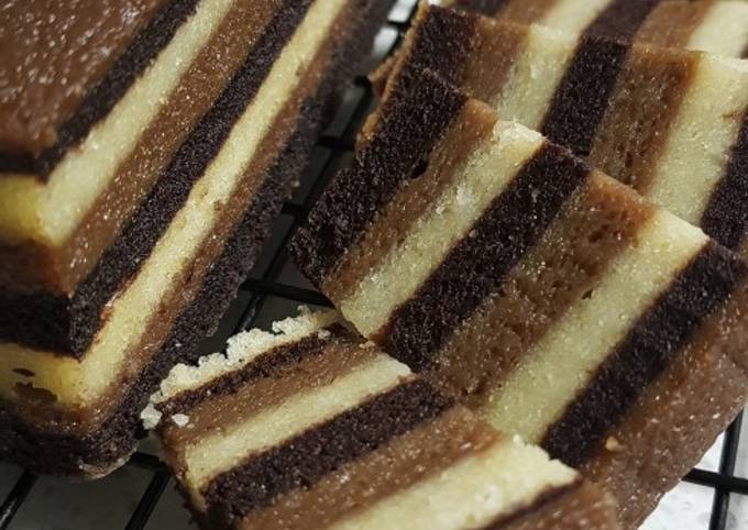 Steps to Prepare Favorite Steamed Cocoa Coffee Layer Cake