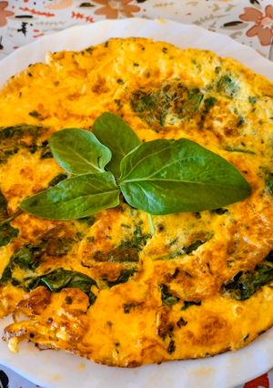 Spenótos omlett 🥚🥚🥚🥚 recept fotója