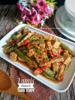 Foto resep Tumis/Oseng Buncis Tahu Tempe