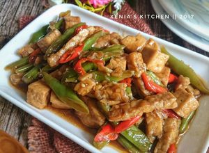 Foto resep Tumis/Oseng Buncis Tahu Tempe