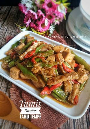 Foto resep Tumis/Oseng Buncis Tahu Tempe