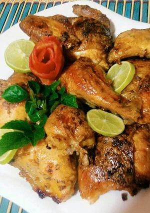 صورة لوصفة دجاج مشوي بتتبيله الزبادي