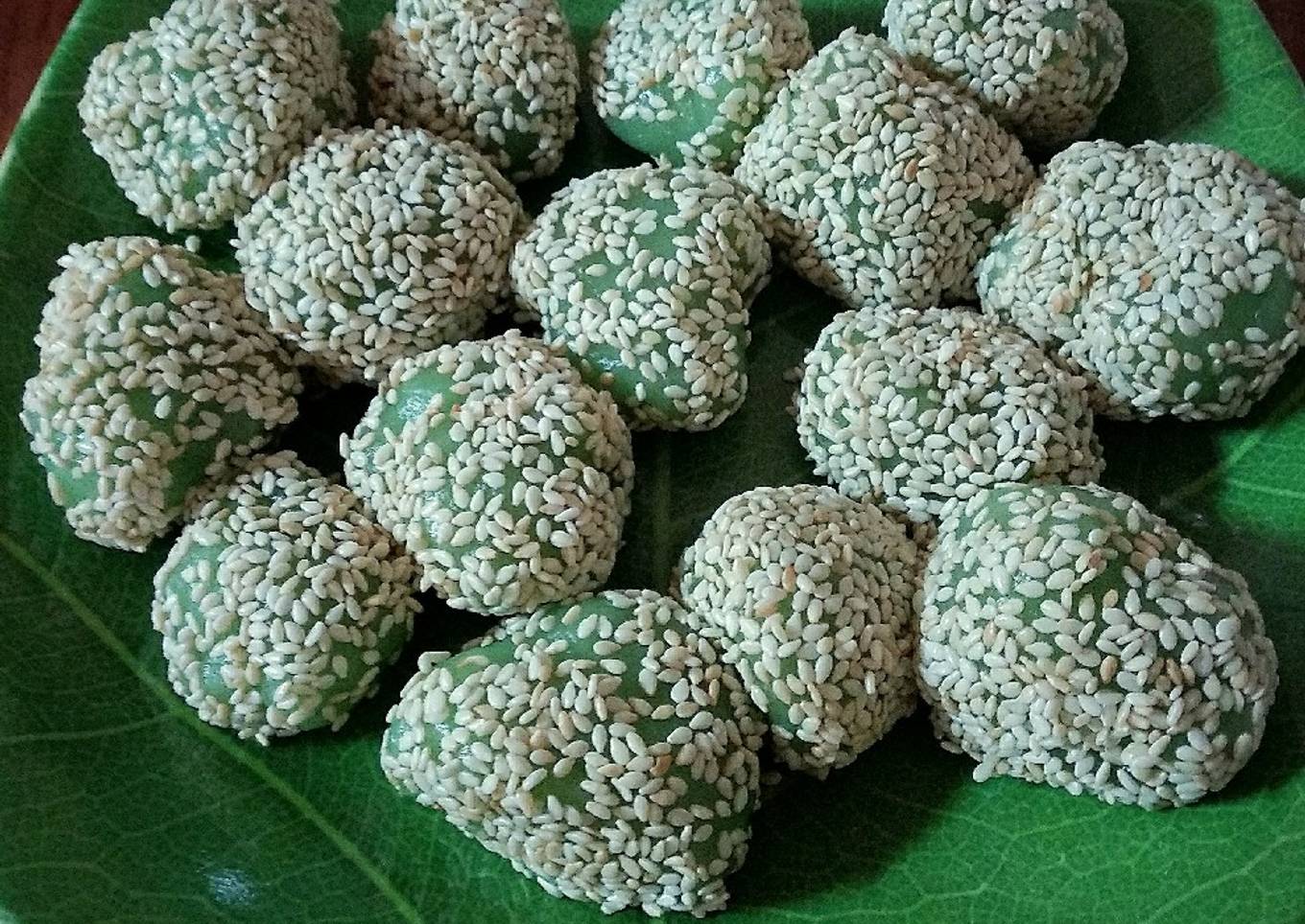 Resep Mochi pandan wijen ekonomis