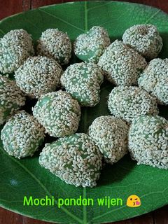 Foto resep Mochi pandan wijen ekonomis
