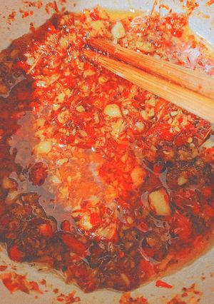 Hình của món Sa tế.