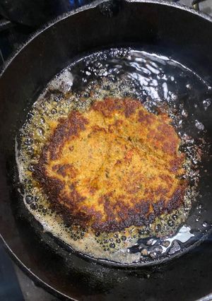A picture of Chickpea Pattie.