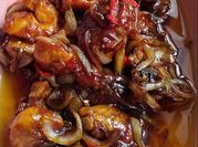 Gambar ayam mentega bawang bombay