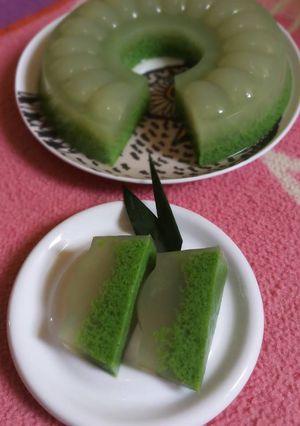 Foto resep Puding Lumut (versi daun suji dan pandan)