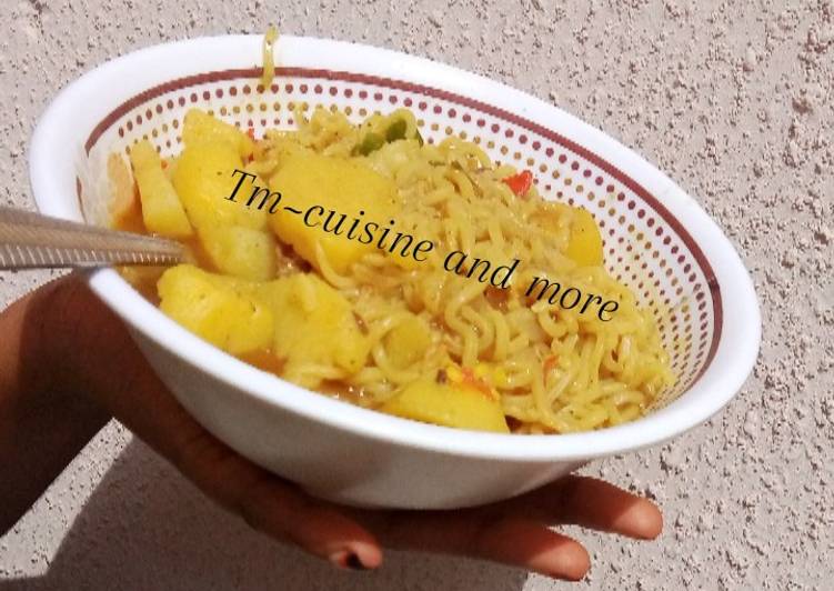 Recipe of Super Quick Homemade Indomie with Irrish potato | This is Recipe So Yummy You Must Undertake Now !!