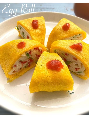Langkah Gampang Menyiapkan Resep 🥕Korean egg roll yang Enak Banget Anti Ribet, Uenak Banget