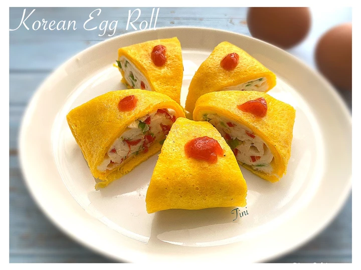 Langkah Gampang Menyiapkan Resep 🥕Korean egg roll yang Enak Banget Anti Ribet, Uenak Banget