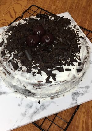 Foto resep BLACK FOREST KUKUS. YT BLACK FOREST MAMACL