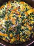 Keto Friendly Kale, Bell Pepper, Mushroom Quiche
