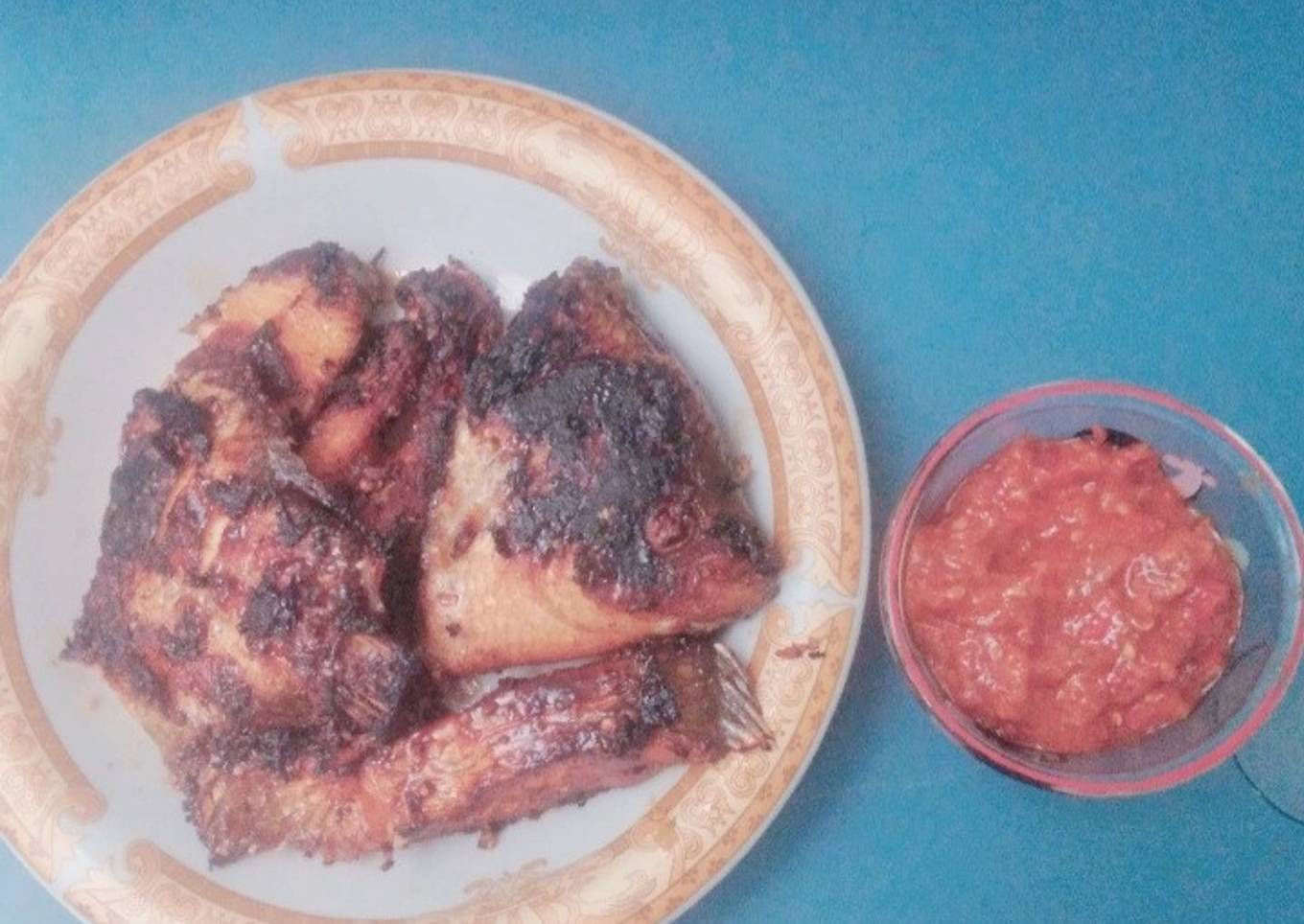 Gurami bakar madu (teflon)