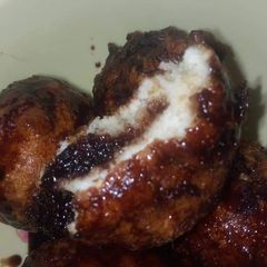 A picture of Chocolate puff puff.